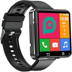 Rainbuvvy 4G Smart Watch, Android 11 Quad Core 4GB+64GB Smartwatch 2.65 pollici Grande Schermo Uomo Orologio 1200mAh Porta Tipo-C 5.0MP Dual Camera WiFi Bluetooth GPS Fitness Activity Tracker (4GB+64GB)