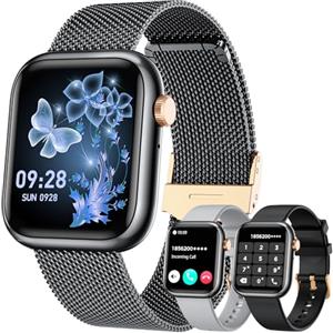TAOLOON Smartwatch Donna con Effettua orologio Chiamate: 1.83"Smart watch con Bluetooth5.2 Contapassi Sonno 123+ Modalità Sportivo Fitness Tracker IP68 impermeabile WhatsApp Notifice Compatibile Android iOS