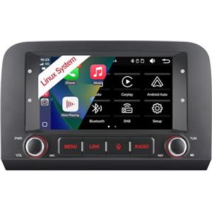 YZKONG Car Radio per Fiat Croma 2005-2012 Autoradio Android con Senza fili CarPlay Android Auto Schermo tattile Stereo in plancia Auto con BT HiFi FM RDS Canbus