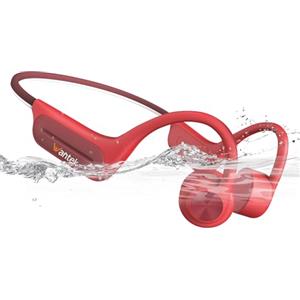 Wantek Cuffie a Conduzione Ossea Bluetooth 5.3, Auricolari Sportivi Open-Ear Wireless, Impermeabili IP68 con Memoria MP3 da 32GB, Cuffie Subacquee per Nuoto, Corsa, Ciclismo, Fitness e Surf