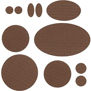 aZengear Toppe per riparazione piumini | Tessuto in nylon pre-tagliato, autoadesivo, morbido, impermeabile, resistente agli strappi per fissare i fori nei vestiti, sacchi a pelo (11 pezzi, Marrone)