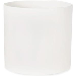 Fox & Fern Fox&Fern Vaso da fiori M - Fioriera grande 24 cm con drenaggio dell'acqua per piante da interni ed esterni - adatto per fioriera Fox&Fern M (diametro 25 cm) - fatto a mano, colore: bianco opaco