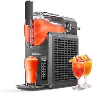 inoviva Macchina per granite INOVIVA, senza bisogno di ghiaccio, macchina per granite domestiche da 2 litri con autopulizia, 5 programmi preimpostati, margarita ghiacciati, frappé, frullati, ecc.
