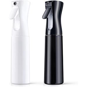 AOOWU Bottigliette Spray, 2 Pezzi Flacone Spray Continuo Spruzzino Nebulizzatore da 300ML, Nebulizzatore Piante Spruzzino Capelli per Acconciature, Animali Domestici, Pulizia(tinta unita)