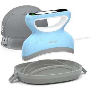 Calogy Mini Pressa a Caldo per Cappelli con Conto alla Rovescia, Temperatura Massima 210℃, Base Rotonda per Cappelli, Berretti, Snapback, Cappello da pescatore, Cappello da sole