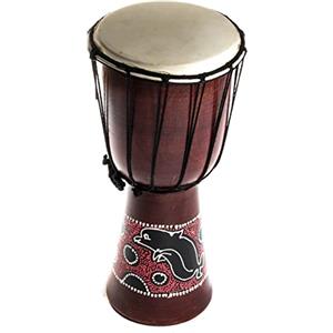 Ciffre 70 cm 60 cm 50 cm 40 cm Djembe Tamburo Bongo Fair Trade suono eccellente Delfin dipinte OneSize 40cm Djembe Trommel Bongo Delfin