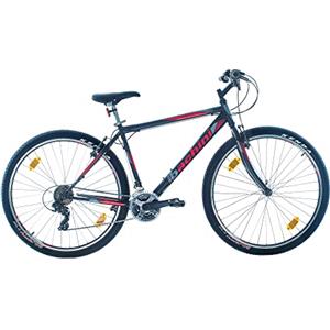 Multibrand Distribution Multibrand, PROBIKE PRO 29, 29 pollici, 483mm, Mountain bike, Unisex, 21 velocità (Nero Rosso Opaco)