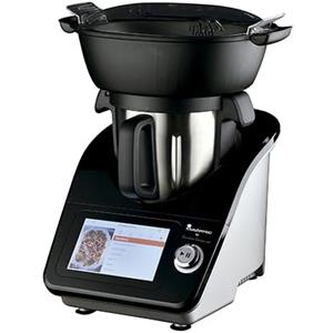 MasterPRO BY CARLO CRACCO - Robot da cucina multifunzione 1000W - Contenitore in acciaio inox da 4,5L - Display LED TFT da 7" - 12 funzioni - Controllo temperatura e timer