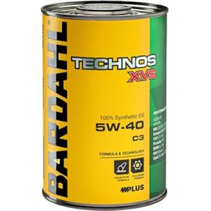 Bardahl - TECHNOS XVS C3 5W-40 - Olio Motore per Auto, Lubrificante per Motori Benzina e Diesel di Ultima Generazione Dotati di FAP e Catalizzatori, Olio ad Alte Prestazioni, 1 L