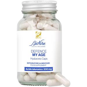 Bionike Defence My Age Hyaluronic Caps - Integratore Alimentare con Acido Ialuronico, Vitamina C ed E, 60 Capsule per Pelle Compatta e Giovane