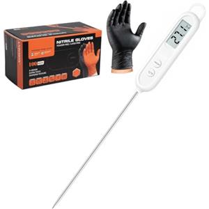 NHQZ Lagos Termometri da Cucina Termometro da Carne con Sonda Lunga 15cm Temperature rilevabili tra -50 e 300°C Termometro Alimenti termometro per la Cottura termometro