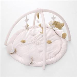 NANAN Palestrina Puccio Rosa - Tappeto Morbido con Orso e Giochi Sonori per Neonati