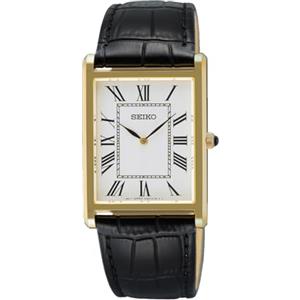 Seiko Orologio analogico da uomo con cinturino in pelle SWR104P1