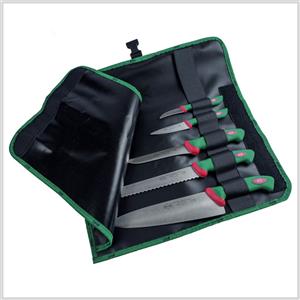 COLTELLERIE SANELLI Rotolo Cuoco set 5 coltelli Sanelli Premana Professional pane carne verdura / 980605