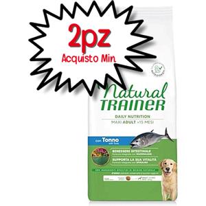 Trainer Natural Adult Maxi con Tonno e Riso - Alimento Completo per Cani Adulti di Taglia Grande - 12kg