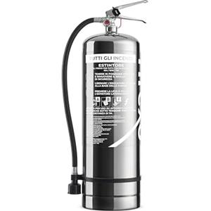 Firexo Estintore (9 Liter) - Fire Extinguisher Per Casa, Cucina, Camper, Lavoro, Ristorante, Barca, Camino - Estintore a Polvere per Tutte Le Classi Di Fuoco