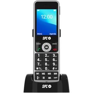 SPC WD100 - Telefono cordless con SIM e dock di ricarica | Chiamate 4G, VoLTE e VoWiFi | Display TFT da 2,4 | Ambiente Android | Configurazione remota | Bluetooth e Wi-Fi | 4 memorie rapide