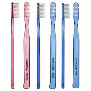 Dentosan Spazzolino Duro Antiplacca - Setole in Nylon TYNEX, Testina Arrotondata e Manico Ergonomico