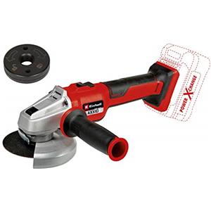 Einhell Smerigliatrice angolare a batteria AXXIO 18/125 Q Li-Solo Power X-Change (18 V, 125 mm diametro disco, 33 mm profondità taglio, Brushless, Quick-Fix-Nut, senza disco, senza batteria)