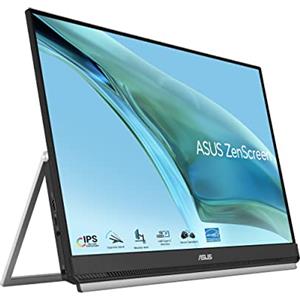 ASUS ZenScreen MB249C Monitor Portatile 24" pollici (23,8), FHD (1920 x 1080), Display Frameless, Tecnologia IPS, Antiriflesso, USB Type-C, Altoparlanti, Design Ergonomico, Ecosostenibile, Nero