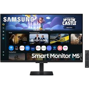 Samsung Smart Monitor M5 (S32FM502EU), Flat 32'', 1920 x 1080 (FHD), Smart Hub con AI, Office 365, Gaming Hub, Speaker integrati, Telecomando, WiFi, HDMI, USB