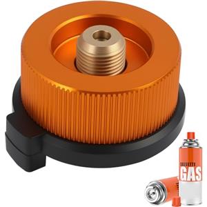 Vxiwscy Adattatore per Fornello da Campeggio, Connettore Universale per Stufa A Gas, Compatibile con Cartucce di Butano A Vite, Realizzato in Lega di Duraluminio, Butano Bomboletta Sicuro E Durevole