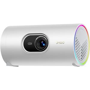 JMGO PicoPlay 1080P Proiettore Portatile Intelligente, GTV, Netflix, 400 ISO Lumen, 8W Dolby Digital, 3D Attivo, HDR10, Mini Proiettore con Wi-Fi e Bluetooth per Casa, Esterni, Include Liltro Ottico