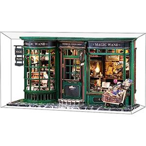 Fsolis Casa delle Bambole Fai da te,Kit di Case in Miniatura in Scala 1:24,Miniatura con Mobili e Copertura Antipolvere,kit per Casa delle Bambole in Miniatura per Adolescenti e Adulti