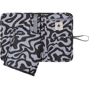 Elliena Borsa per pannolini con elastico rinforzato e chiusura in velcro per salviettine umidificate, borsa per pannolini con fasciatoio in viaggio, anche come borsa per pannolini per passeggini