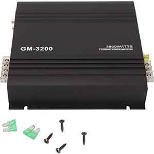 Bewinner Amplificatore Ad Alta Potenza a 4, Amplificatore di Potenza per Veicoli Sistema a 4 a 2 Mini Amplificatore per Altoparlanti Stereo Hi Fi per Tutti i Sistemi per Auto