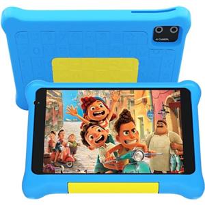 HotLight Tablet Bambini 7 Pollici Kids Tablet con Controllo Parentale, Android 13 Tablet, Quad-core Processore Doppia Fotocamera, Wifi Bluetooth, Tablet per Bambini con Custodia(Blue)