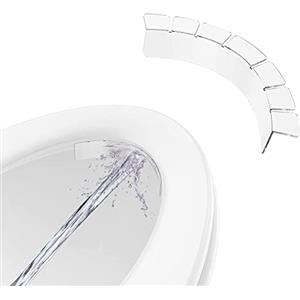 NOENNULL 1 Pezzo Paraspruzzi per Sedile WC, Paraspruzzi Trasparente per Sedile WC, per Bambini e Adulti, per Vasino, Paraspruzzi per pipì, Deflettore per Urina, per WC Rotondi e Ovali