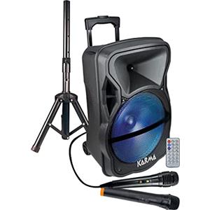 Karma Cassa Audio AMPLIFICATO LX 12 600 Watt con RADIOMICROFONO