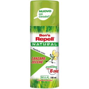 Sella Ben's Repell Natural 100ml - Spray Repellente Naturale contro Zanzare e Zecche con Citridiol