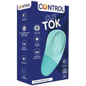 Control Clit Tok - Stimolatore Clitorideo Ergonomico in Silicone Medico, Ricaricabile USB e Impermeabile (IPX7)