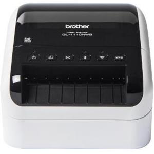Brother QL-1110NWB Stampante per Etichette Professionale Termica Diretta 300 x 300 DPI fino a 102 mm, Velocità 110 mm/s, Connessioni USB, Wi-Fi, Bluetooth, Ethernet