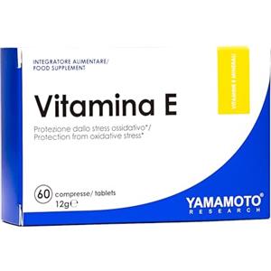 YAMAMOTO RESEARCH Vitamina E 60mg - 60 Compresse, Antiossidante e Antinfiammatorio, Sostiene il Sistema Immunitario e la Vista