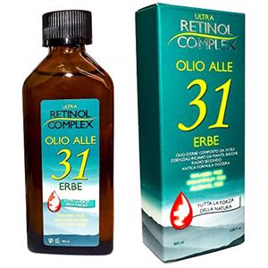 ULTRA RETINOL COMPLEX Antico Olio alle 31 Erbe con Storica ricetta Svizzera con Formula di Oli Essenziali di qualità Superiore - Made in Italy 320