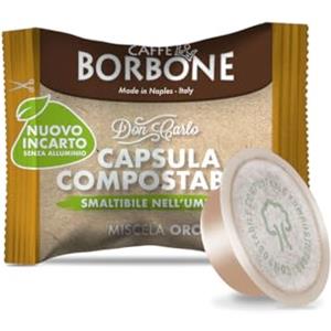 CAFFÈ BORBONE Don Carlo Compostabile Miscela Oro - 50 Capsule - Compatibili con le Macchine ad uso domestico Lavazza A Modo Mio
