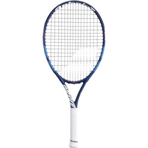 Babolat - Racchetta da Tennis Modello Drive Junior, TU, Blu, Leggera, Grip Progettato per Mani Piccole, Piano di Corda 16x19 Aperto 16x17, in Grafite e Alluminio, Ideale per Bambini 125-135 cm