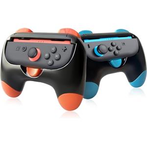 Viechoes Controller Switch 2,Set da 2 Impugnature per JoyCon - Compatibili con Nintendo Switch 2,Set Custodia Protettiva Joystick Ergonomica Nintendo Switch 2,Presa Antiscivolo,Facili da Installare