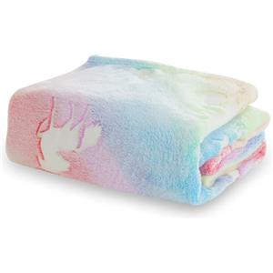 Winthome Coperta Che si Illumina al Buio - Coperta Bambini Morbida Flanella, Plaid Bambini Soffice, Divertente, Coperta Pile Bambino per Ragazzi e Ragazze, Regalo,Tutte Le Stagioni(Unicorno,120x150cm)