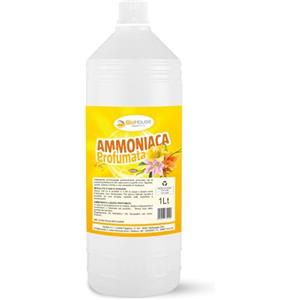 Guestcare Ammoniaca 1 Litro Ammoniaca Liquida per Pavimenti e Superfici Dure. Sgrassa e Non Necessita Risciacquo Detersivo Pavimenti Professionale (1 Pezzo, Profumato)