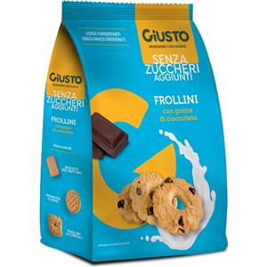 Giusto Frollini Senza Zuccheri con Gocce di Cioccolato - 350g