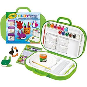 Crayola Crea & Modella con l'Argilla - Set Creativo per Bambini da 6 Anni con Valigetta e Accessori Inclusi