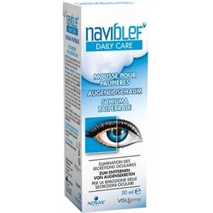 Visufarma NaviBlef DAILY CARE Schiuma 50ml - Rimozione Secrezioni Oculari per Palpebre e Ciglia