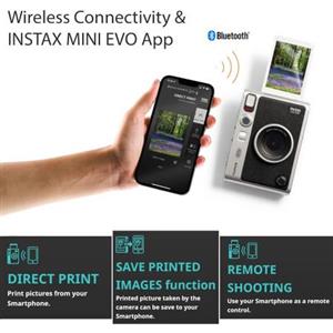 Fujifilm instax mini Evo Hybrid Instant Camera Black