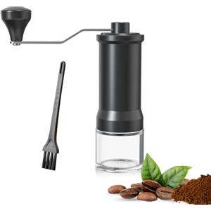 smallwell Macinacaffè Manuale- Macina Caffè Mini con Meccanismo Conico in Ceramica ad alta Precisione per Aeropress, French Press, Drip, Espresso, Pour Over e Moka