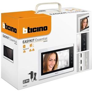 BTicino Monitor Aggiuntivo per Kit Video 7'' Vivavoce BTicino Easykit Essential 317913 Alimentazione Centralino - 333254