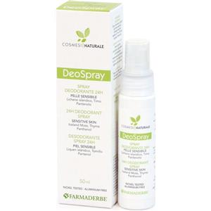 Farmaderbe DeoSpray Deodorante 24H Pelle Sensibile, 50ml